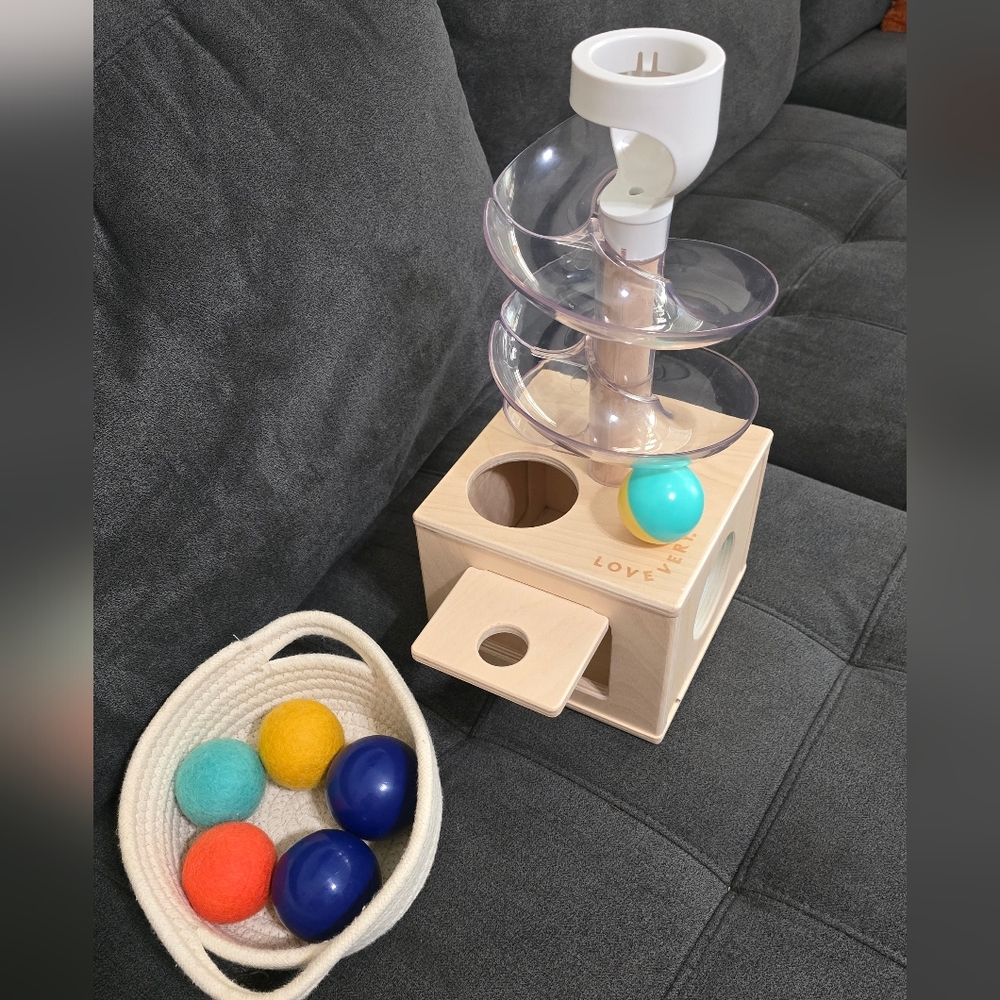 LovEvery Spiral Ball Drop Toy with Colorful Balls